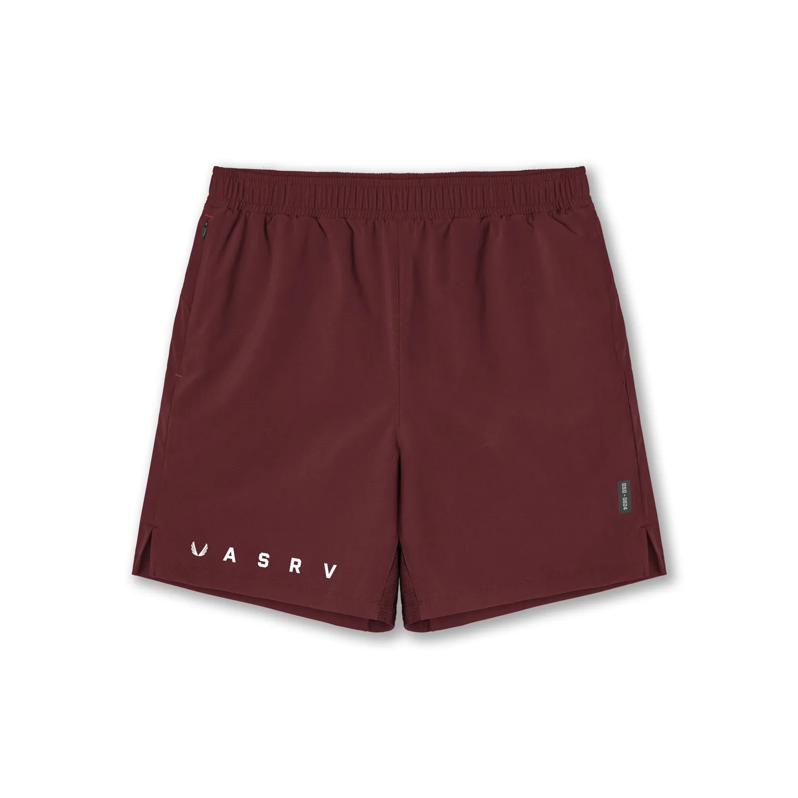 0624. Ultralight 7" Liner Short - Crimson Red