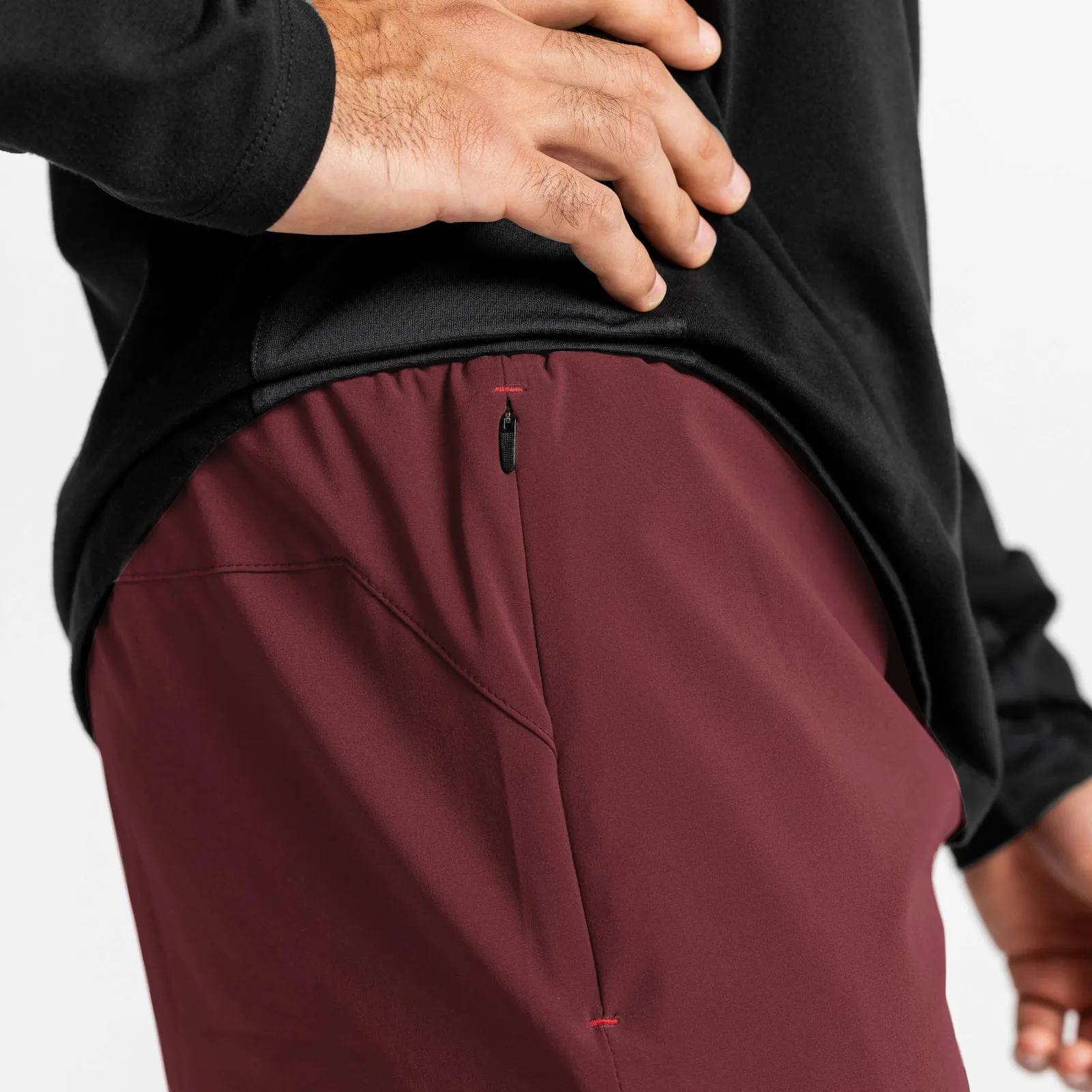 0624. Ultralight 7" Liner Short - Crimson Red