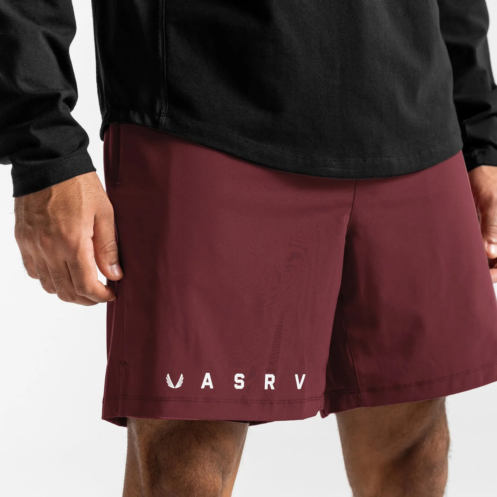 0624. Ultralight 7" Liner Short - Crimson Red