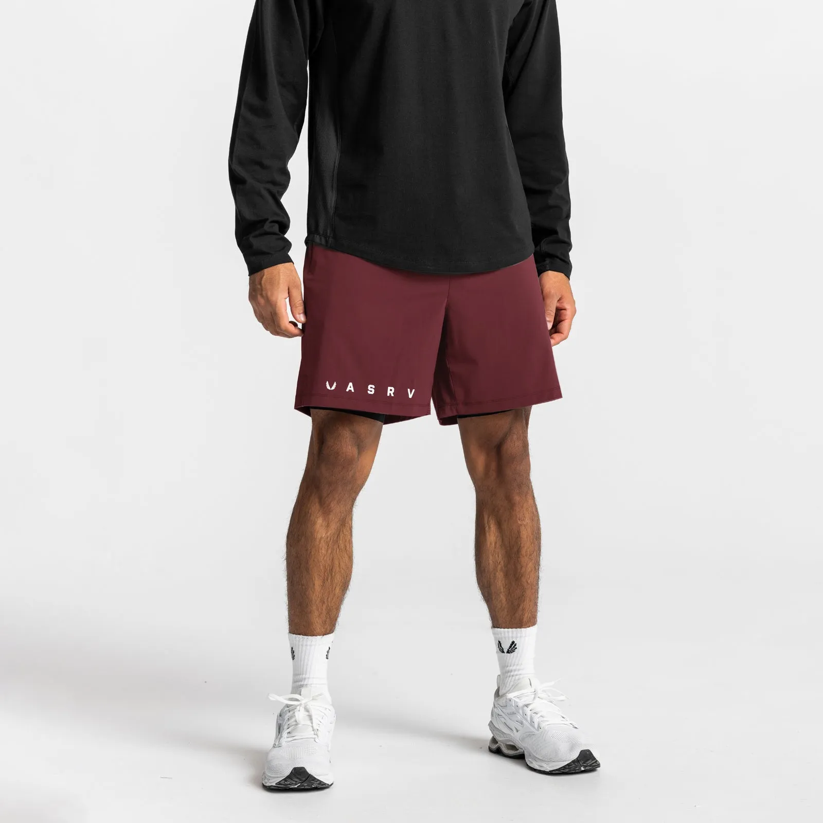 0624. Ultralight 7" Liner Short - Crimson Red