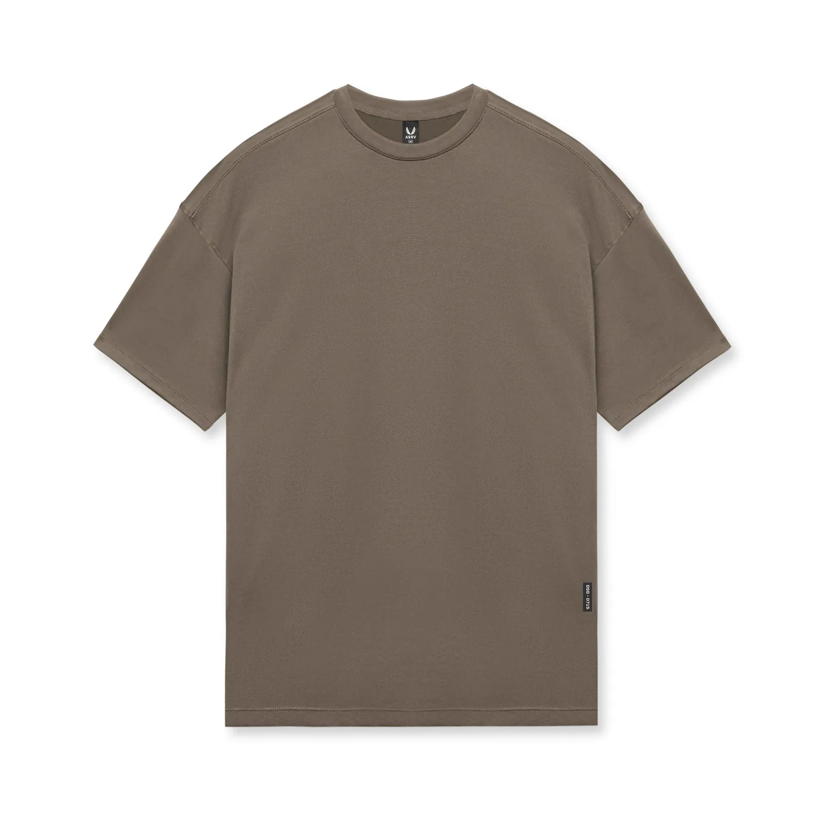 0715. Core Mesh Oversized Tee - Deep Taupe