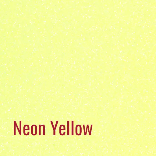 12" Neon Yellow Siser Glitter Heat Transfer Vinyl (HTV)