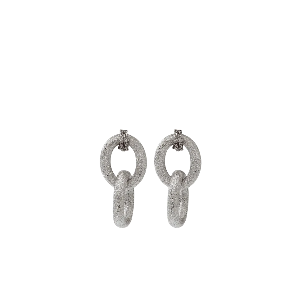 1885 Sparkly Double Link Earrings
