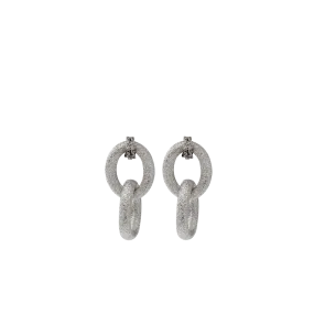 1885 Sparkly Double Link Earrings