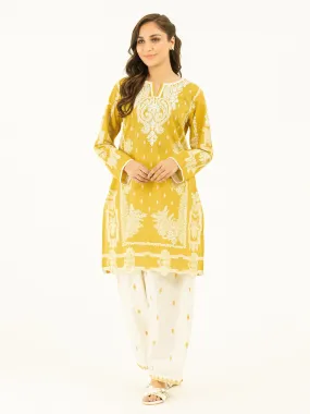 2 Piece Cambric Suit-Embroidered (Pret)