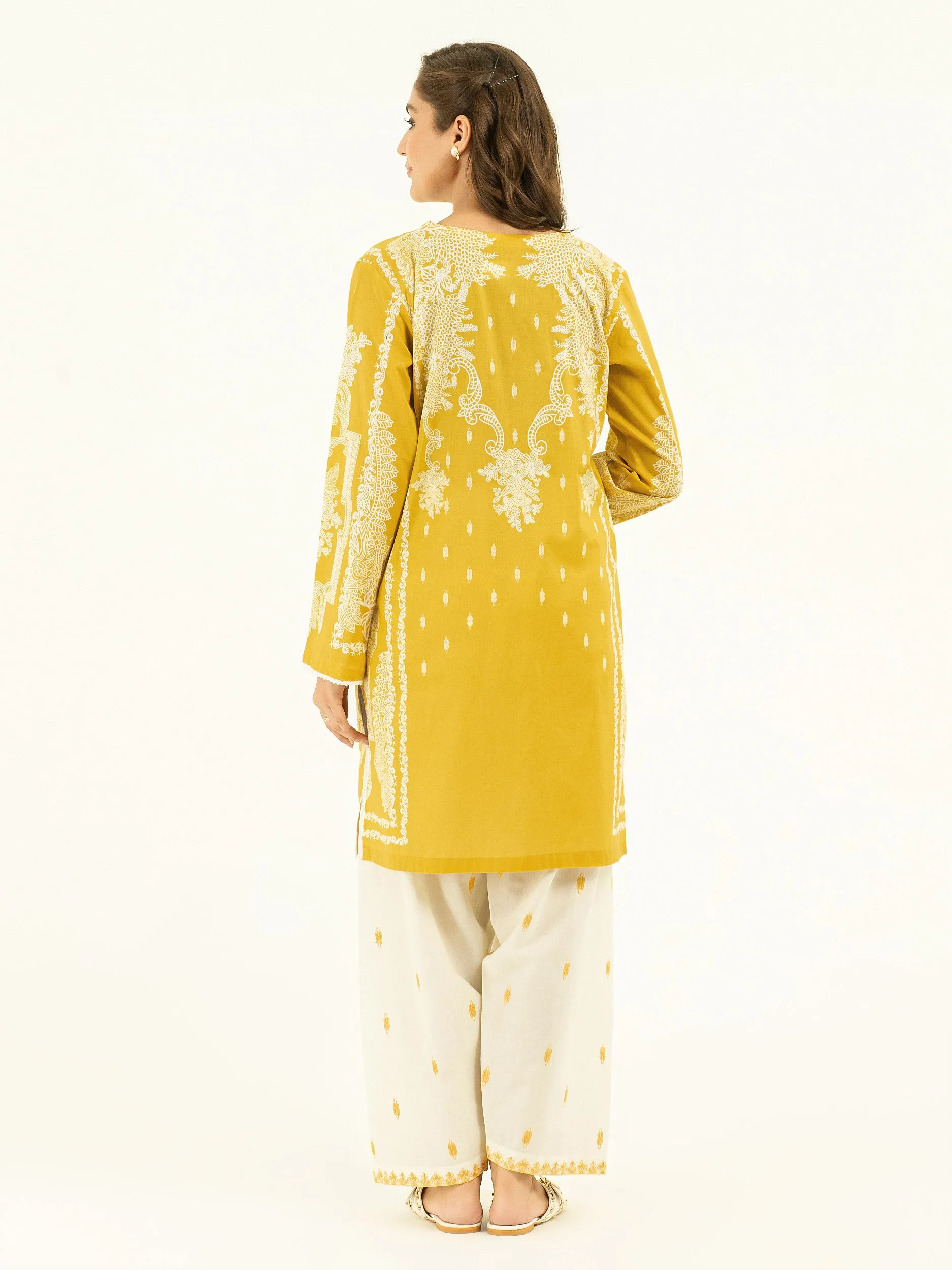 2 Piece Cambric Suit-Embroidered (Pret)