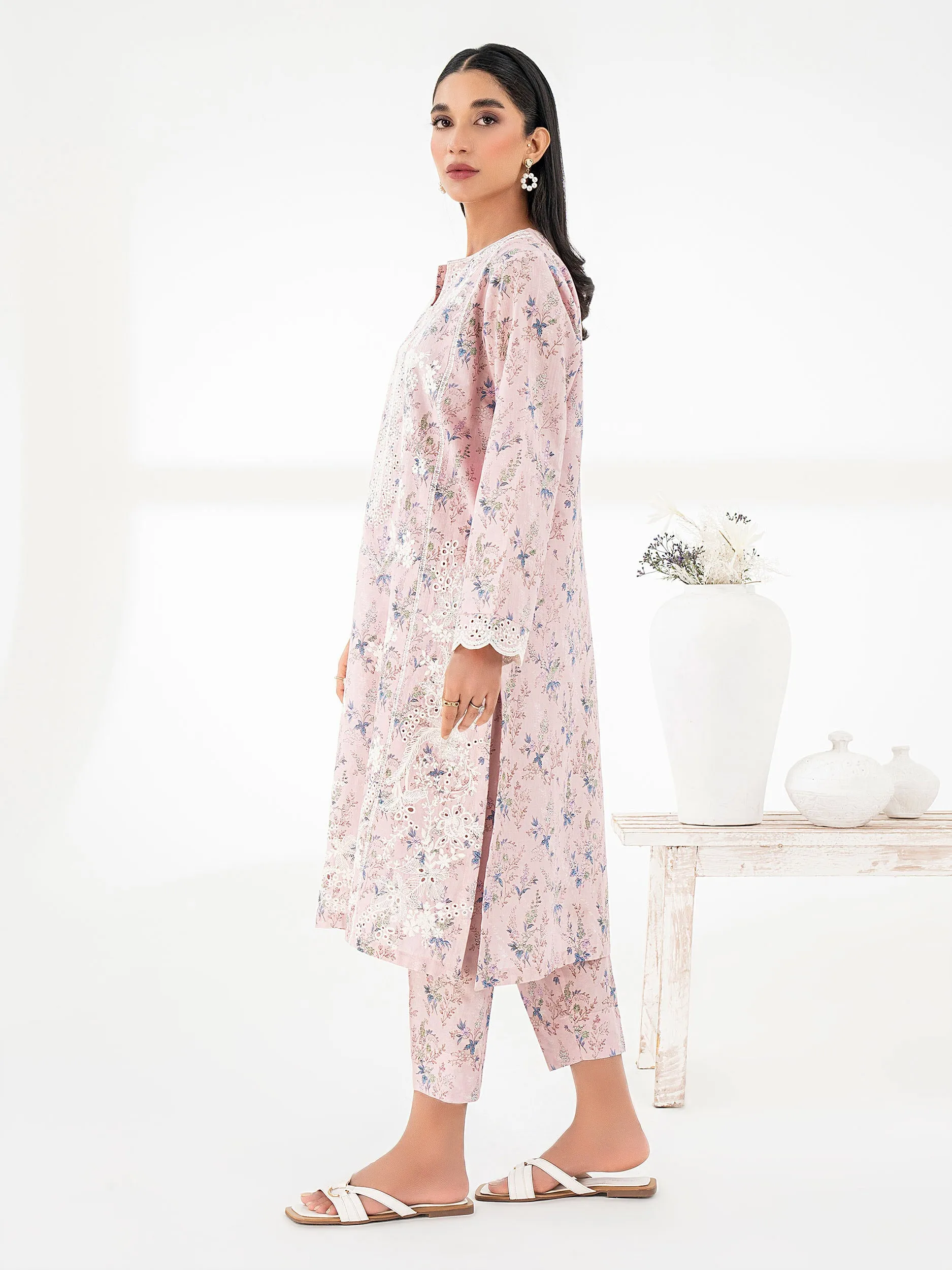 2 Piece Lawn Suit- Embroidered (Pret)