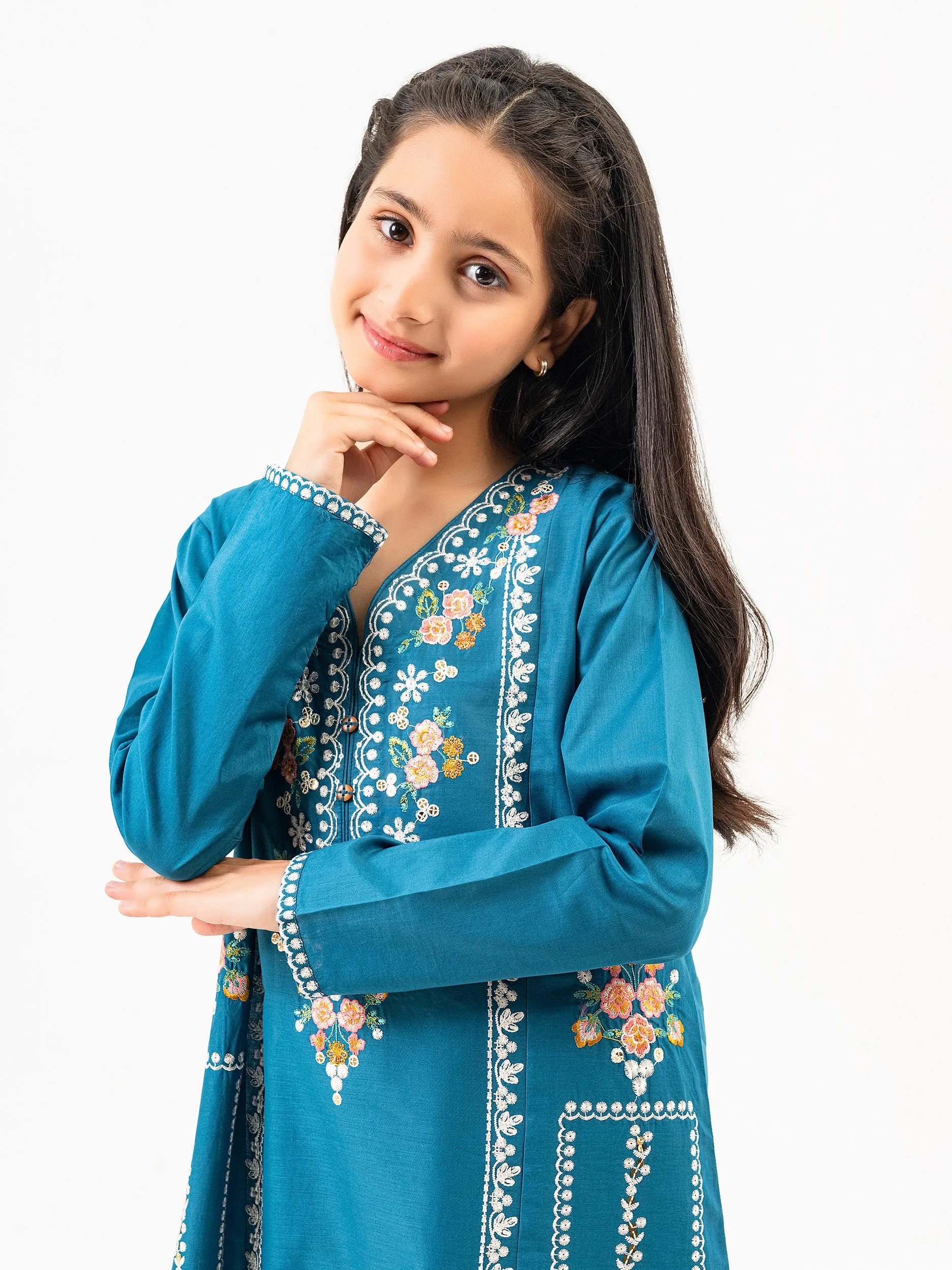 2 Piece Lawn Suit-Embroidered