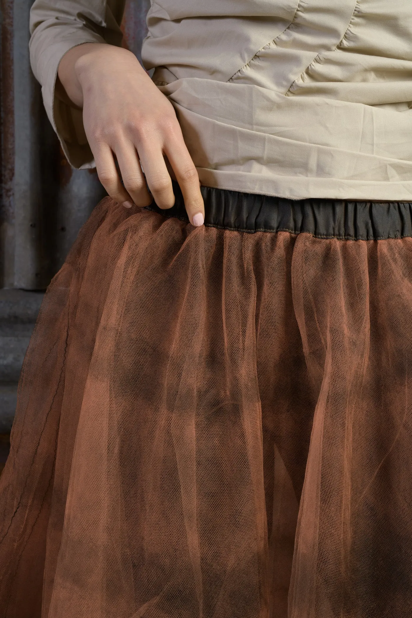 4-ply Tulle Skirt with Elasticated Waistband