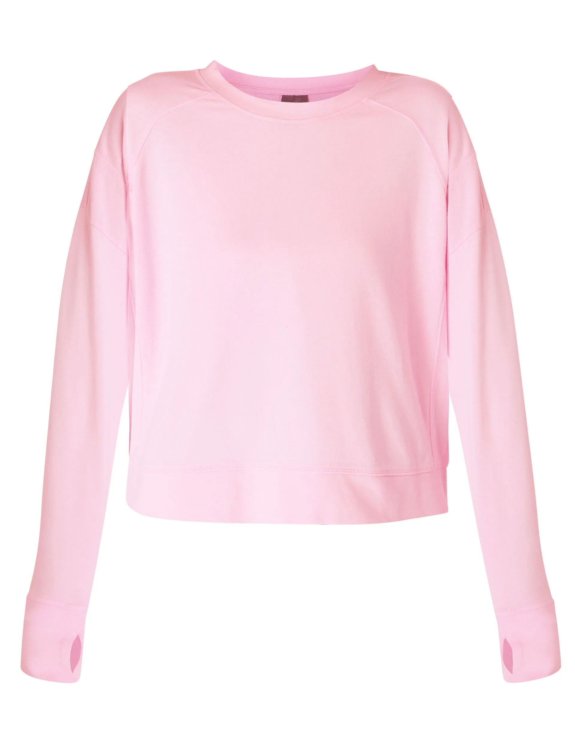 After Class Crop Sweatshirt - Chalk Pink
