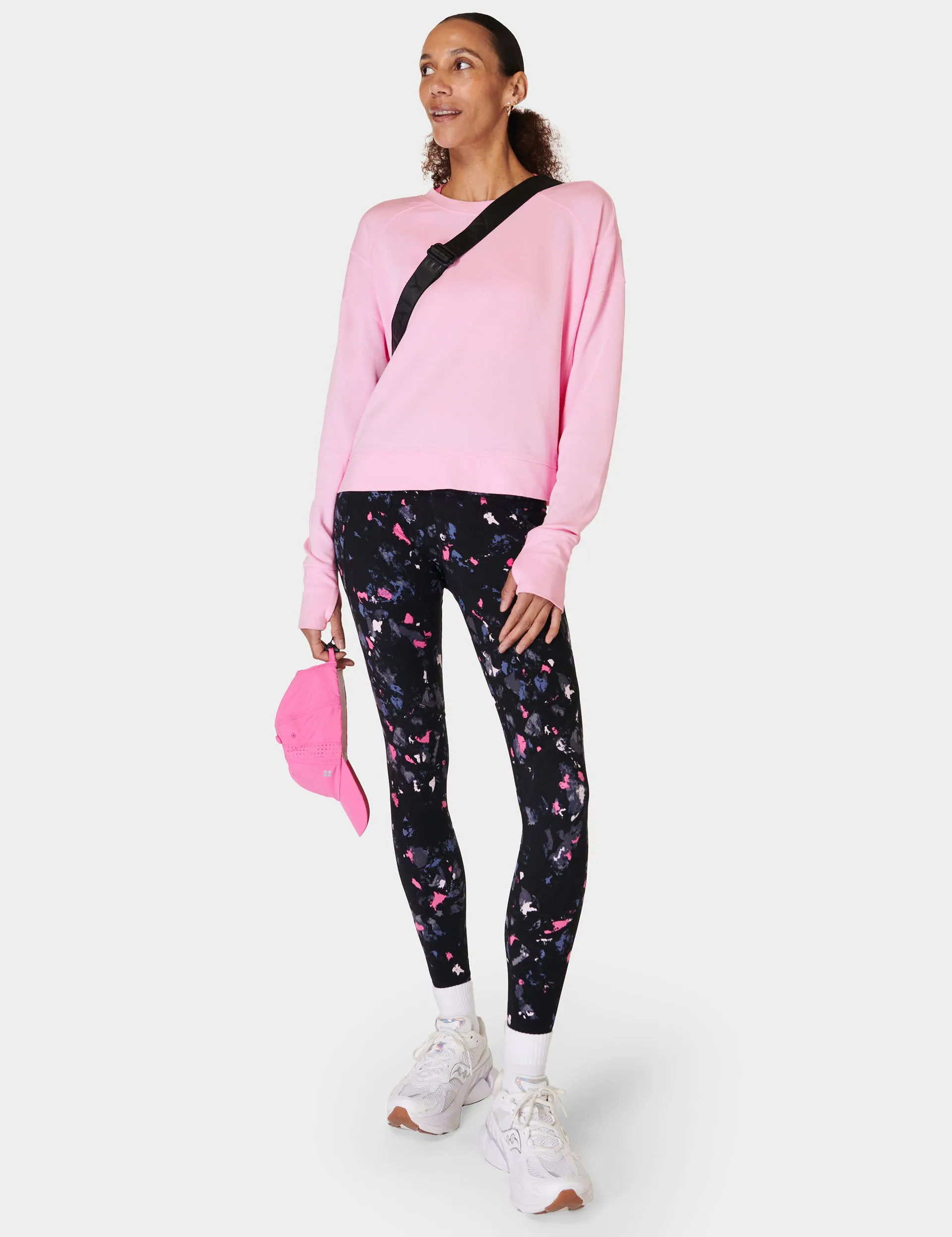 After Class Crop Sweatshirt - Chalk Pink