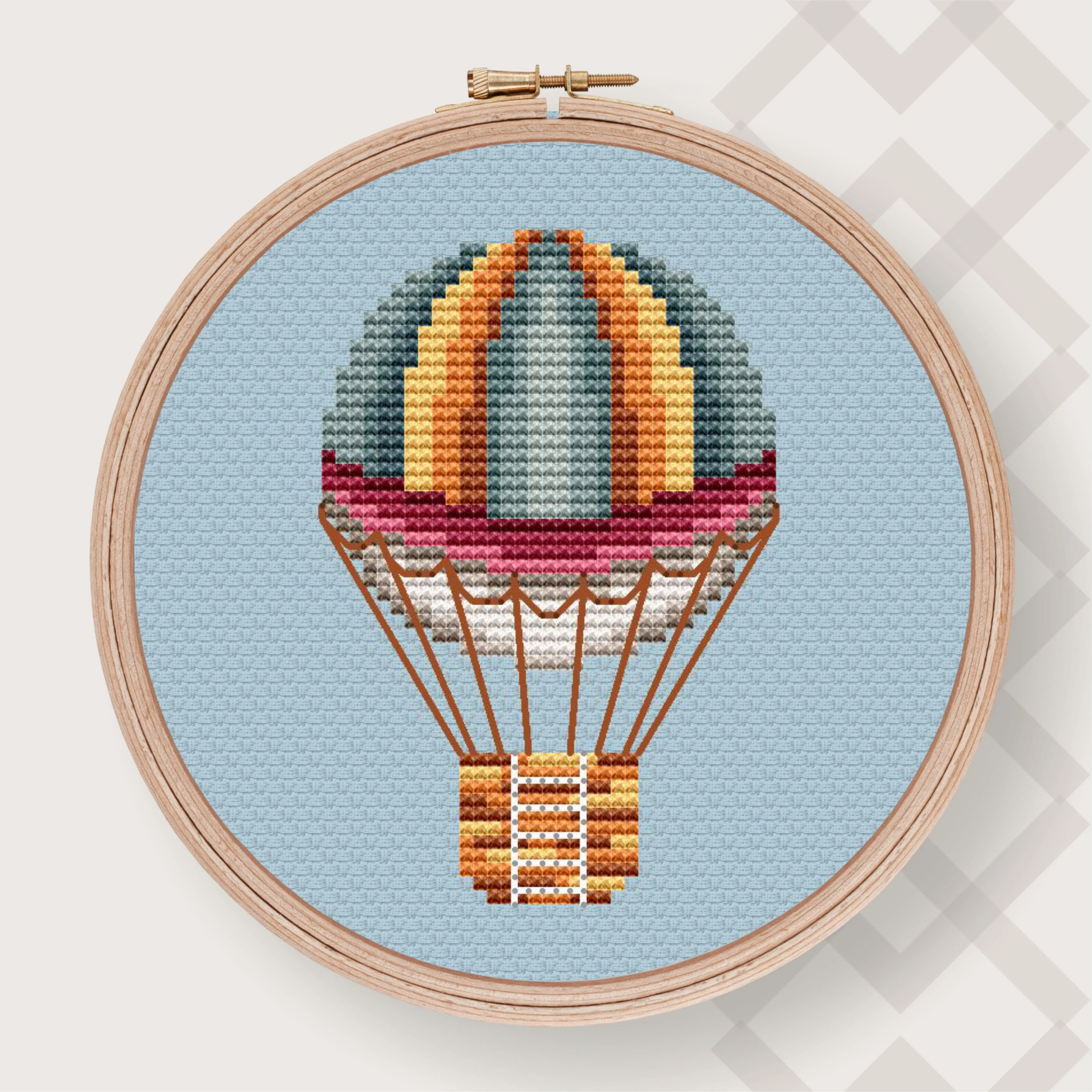 Air Balloon 8 - PDF Counted Cross Stitch Pattern