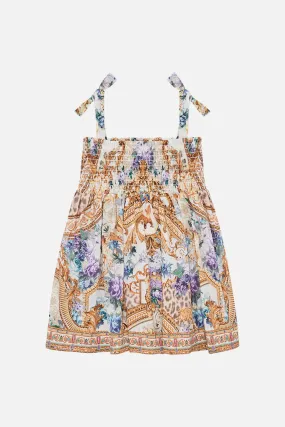 BABIES DRESS WITH SHIRRING PALAZZO PLAY DATE
