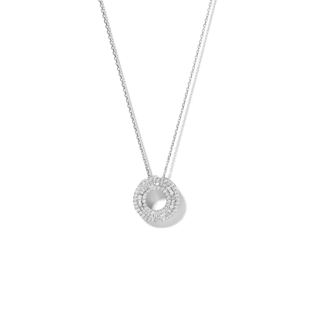 Baguette Circle of Life Pendant