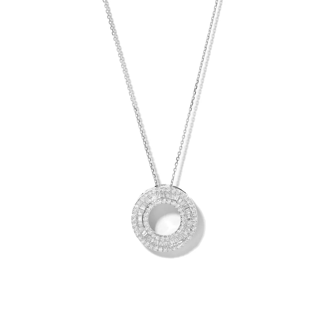 Baguette Circle of Life Pendant
