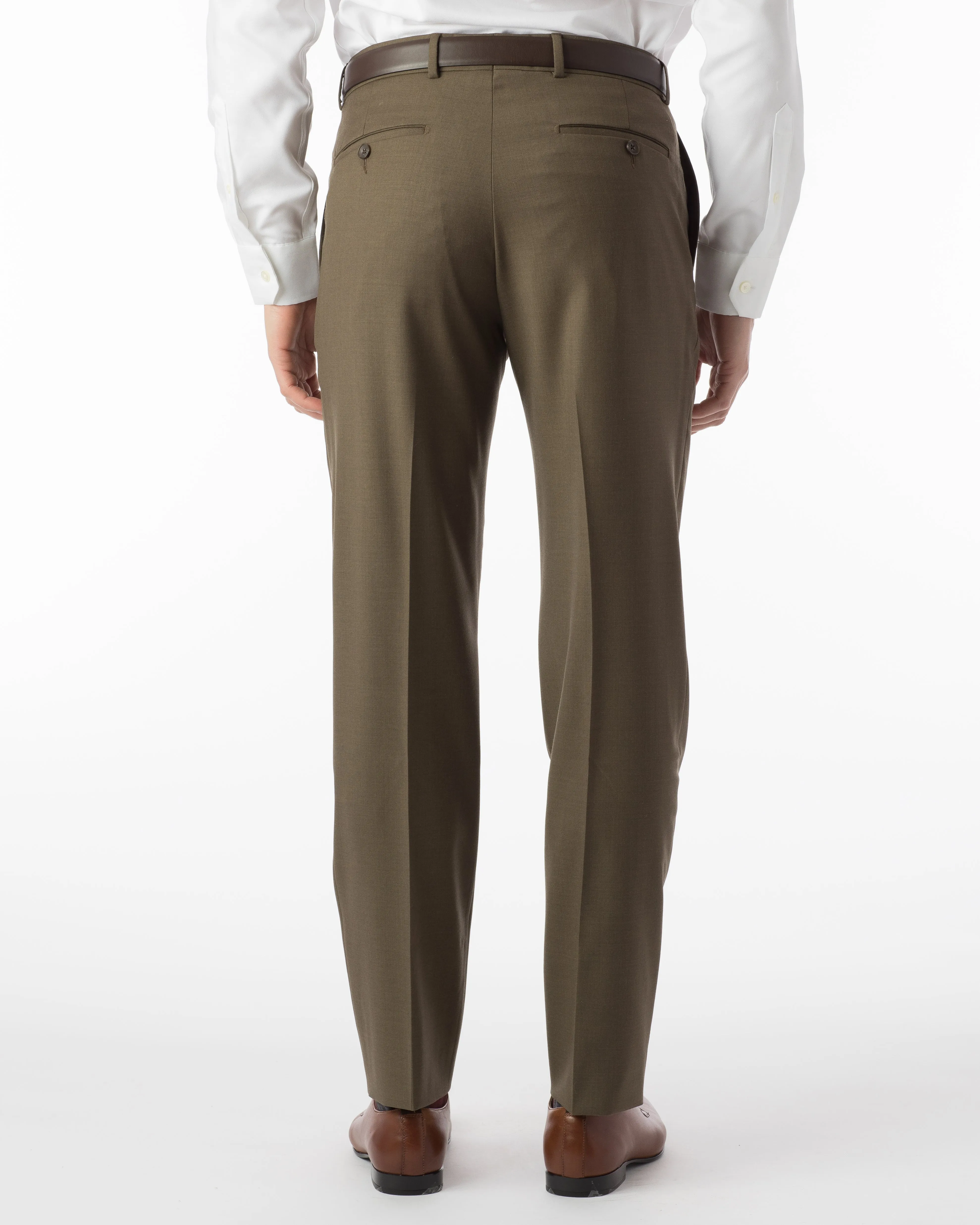 Ballin Pants - Soho Super 120’s 4 Harness Serge - Olive