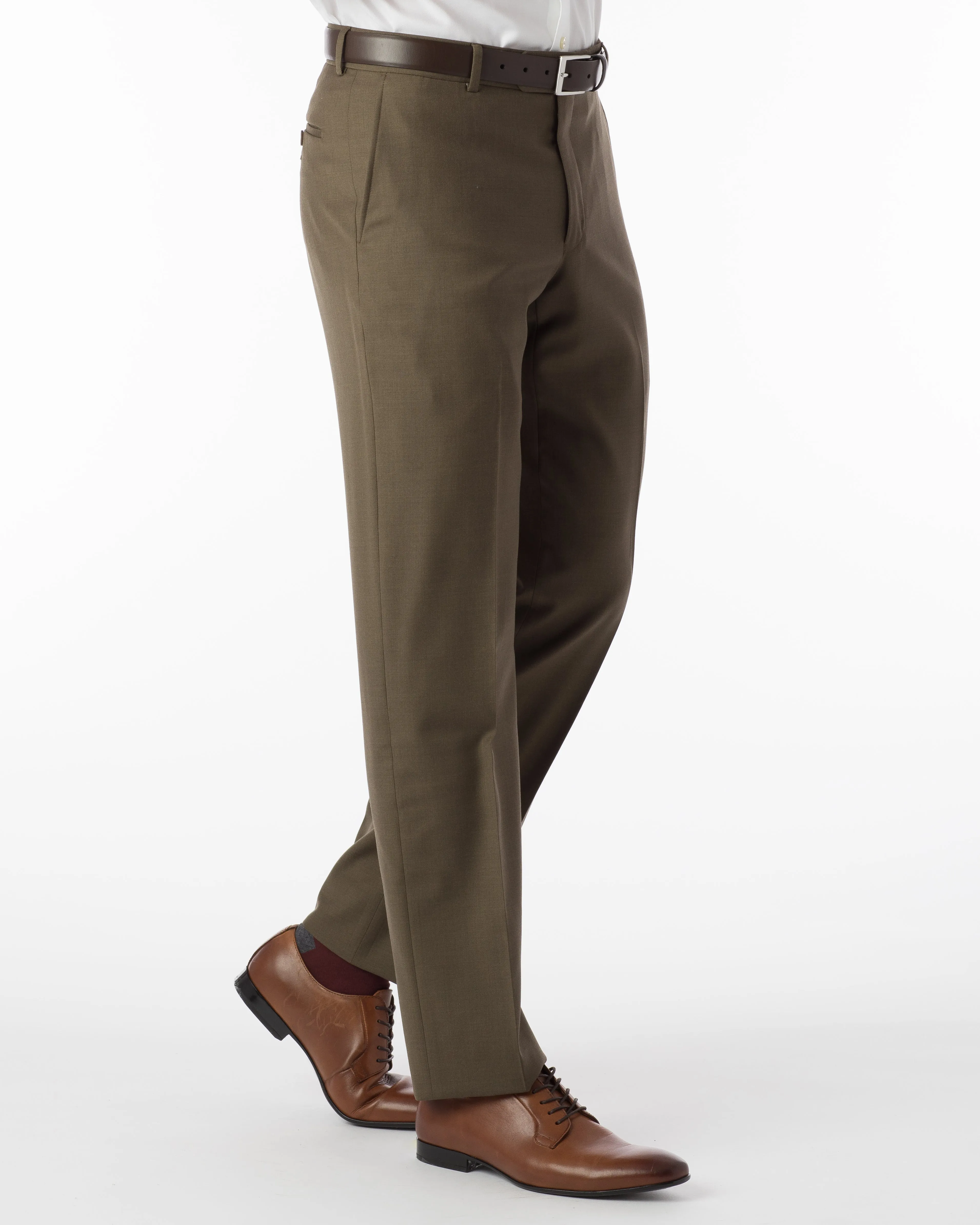 Ballin Pants - Soho Super 120’s 4 Harness Serge - Olive