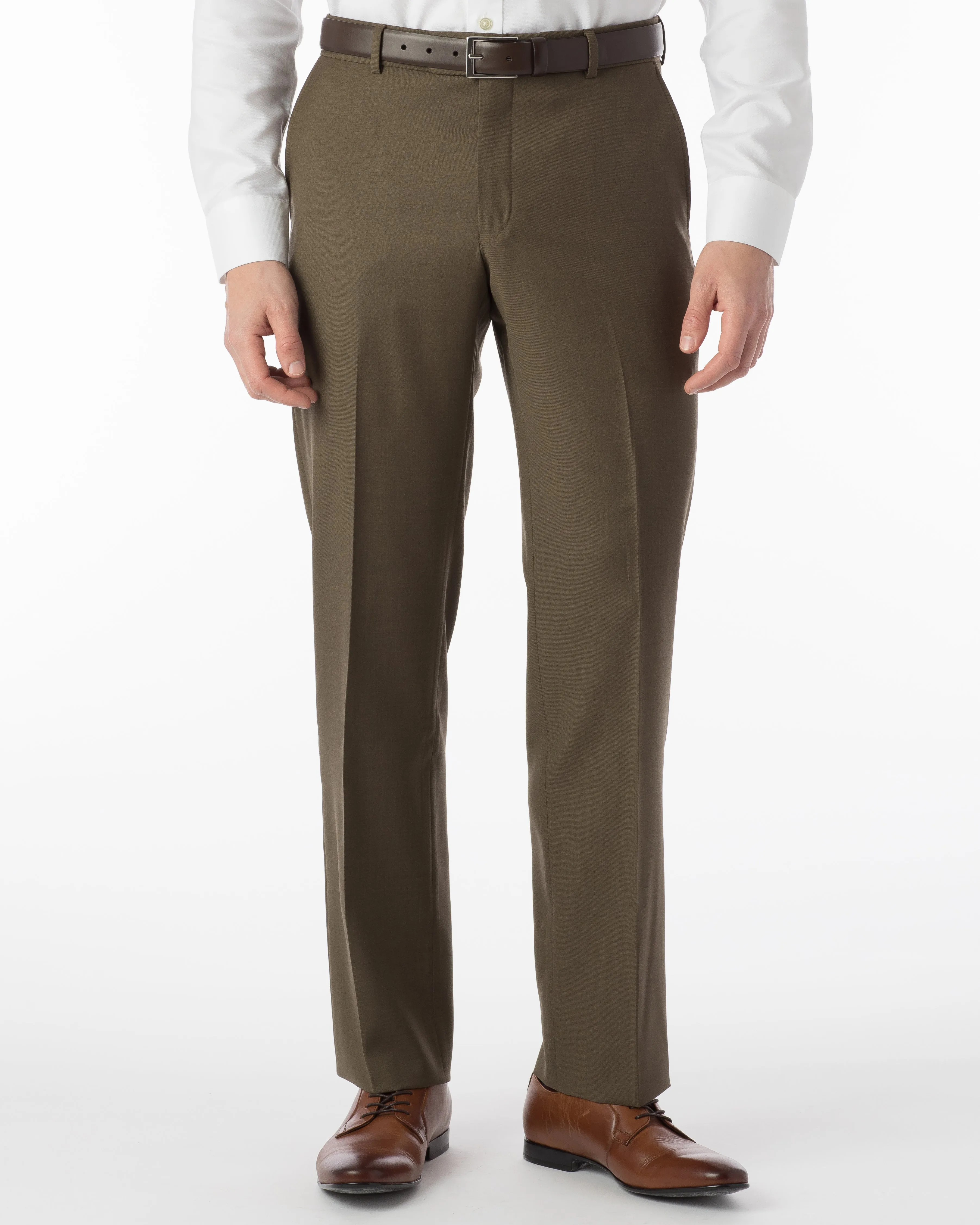 Ballin Pants - Soho Super 120’s 4 Harness Serge - Olive