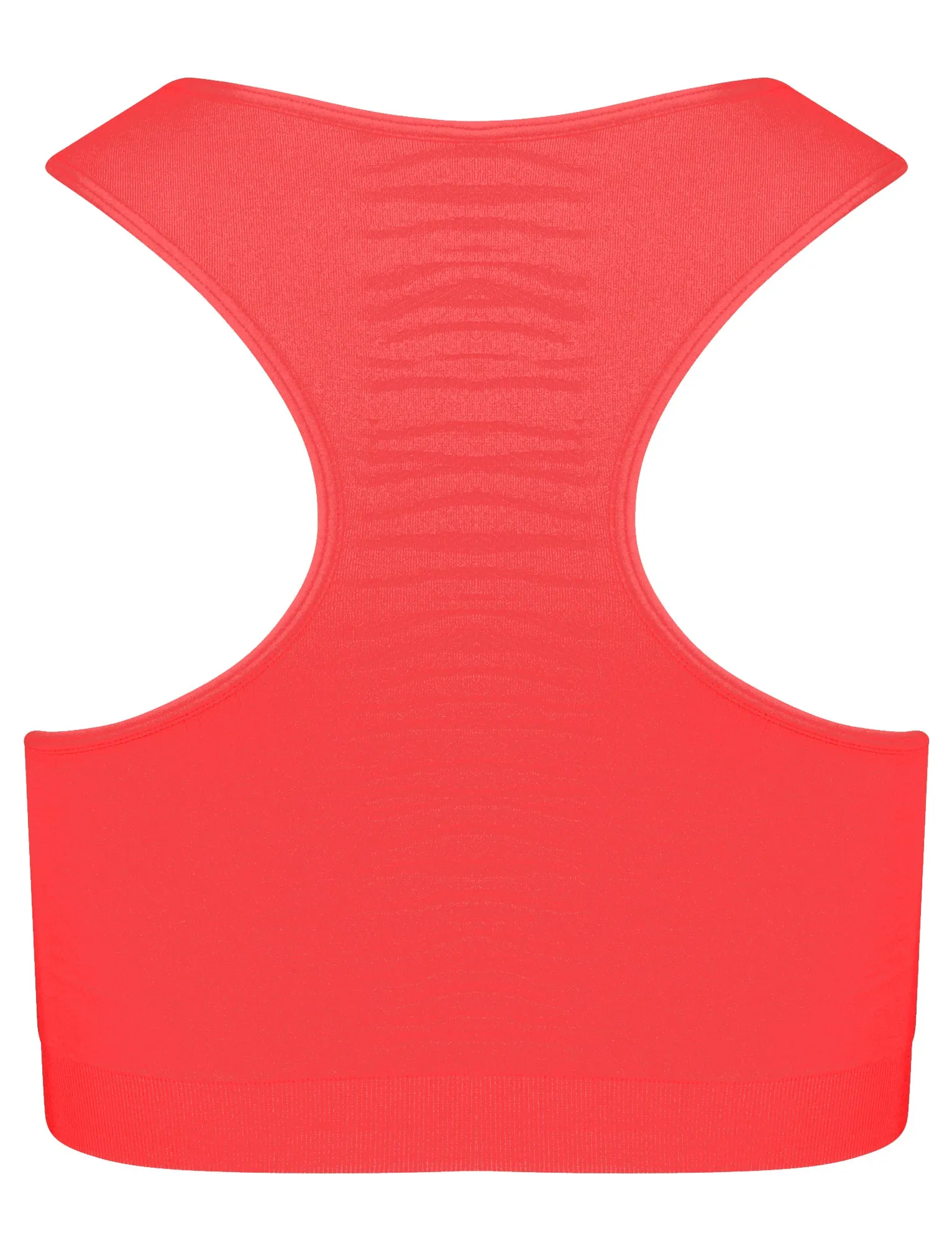 Baretta Zebra Stripe Panel Sports Bra Top in Rouge Red - Tokyo Laundry Active