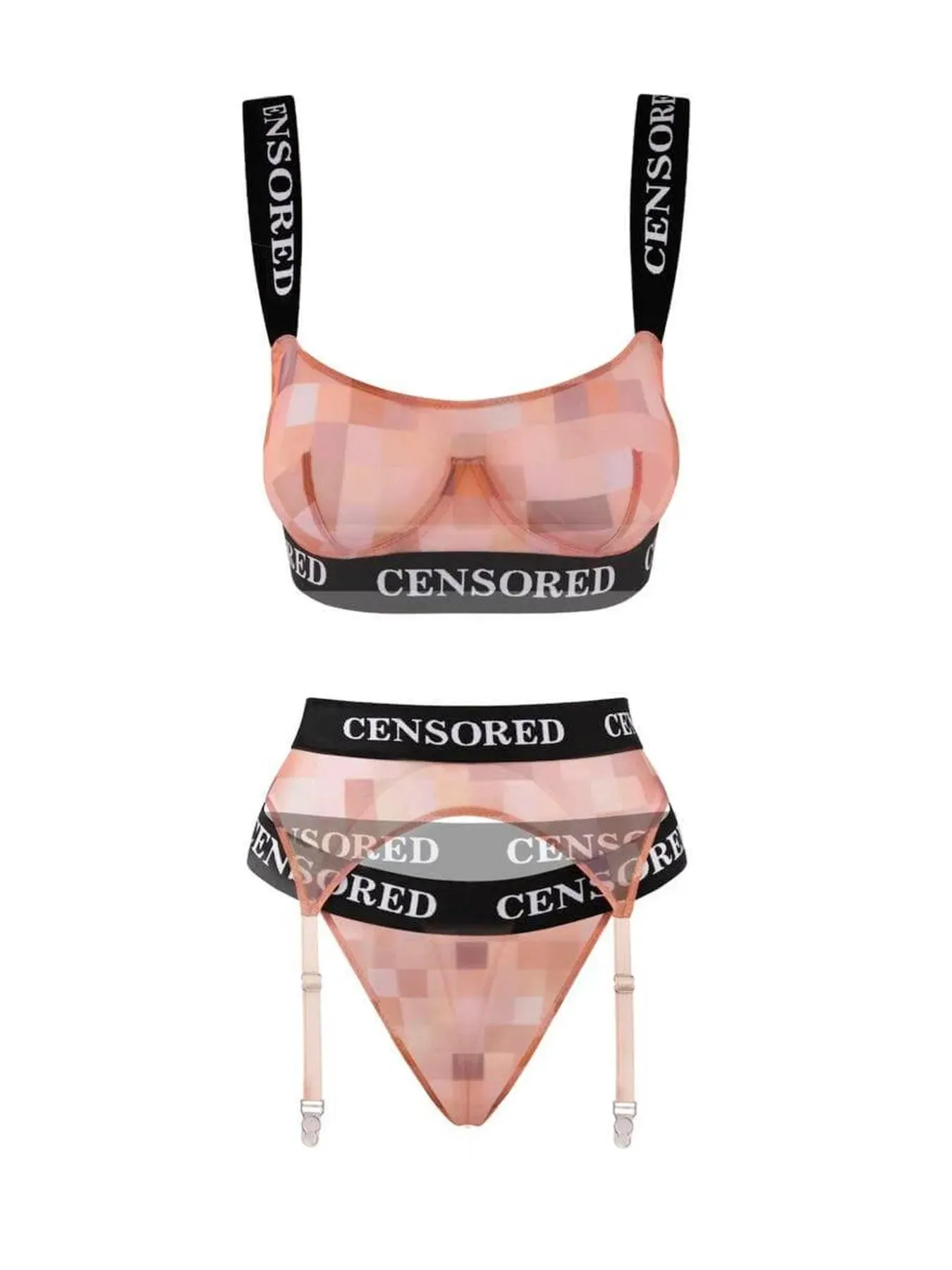 BASIC LINGERIE SET "CENSORED IDENTITY"