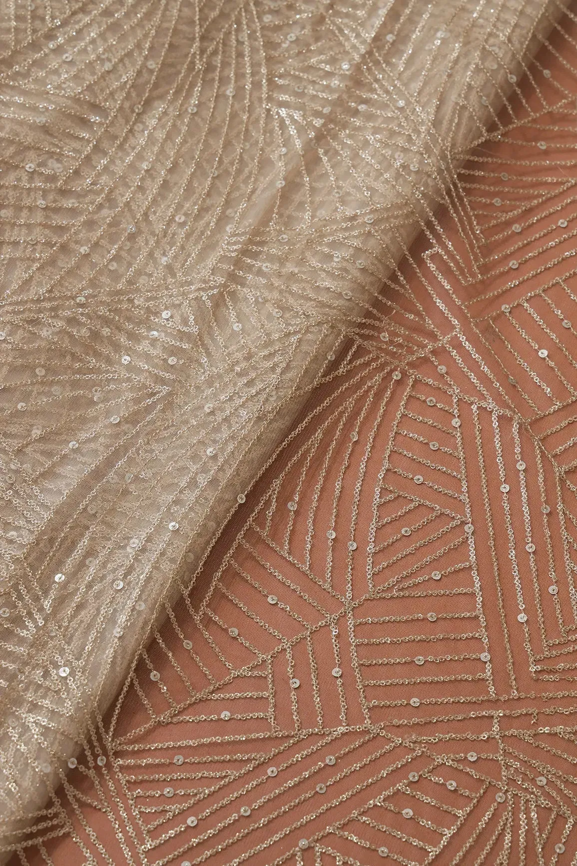 Beige Saree set (2 Piece)