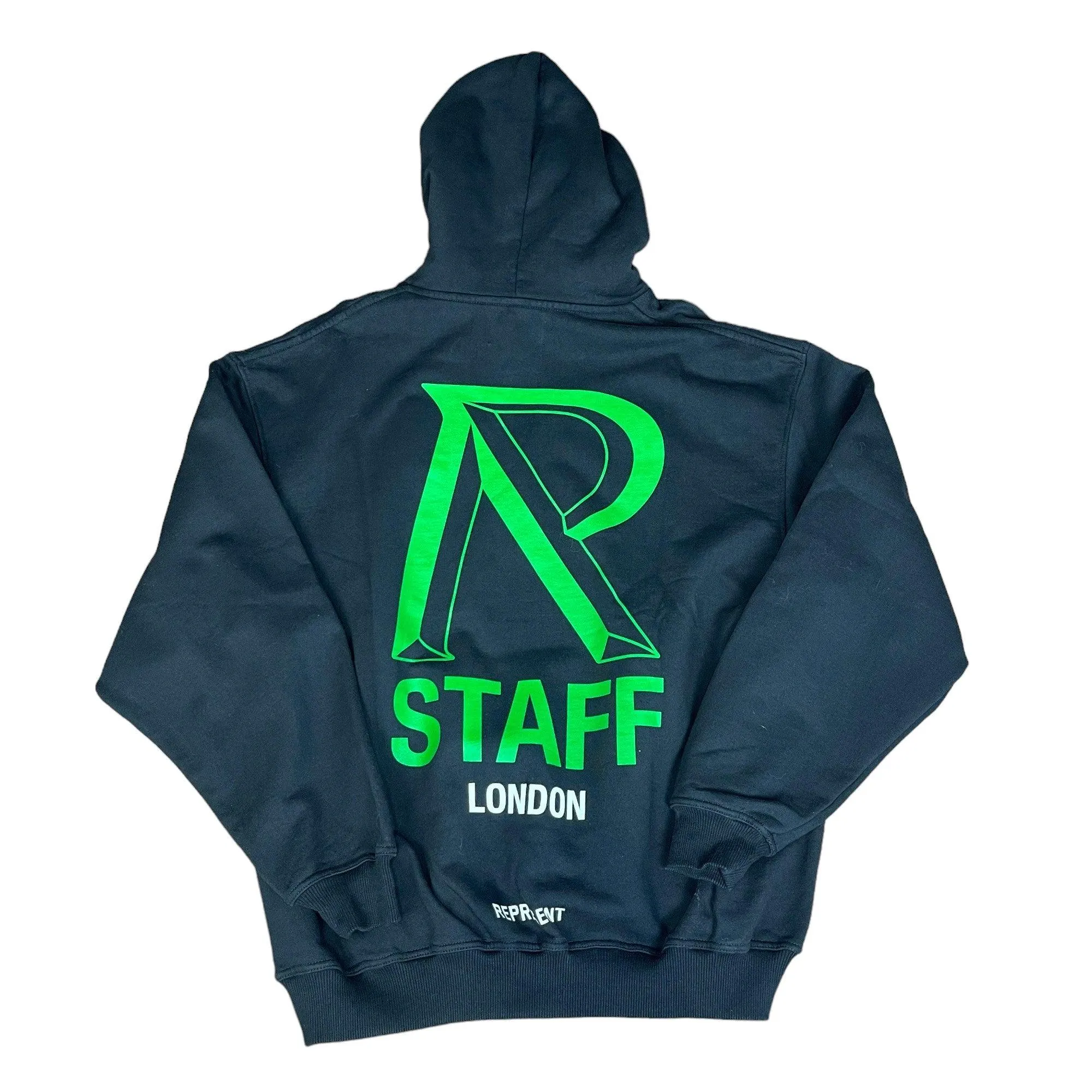 Black   Green Represent London Staff Hoodie - Extra Large