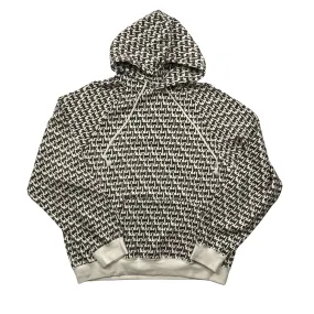 Black   White Fear of God (FOG) All Over Print Hoodie - Medium