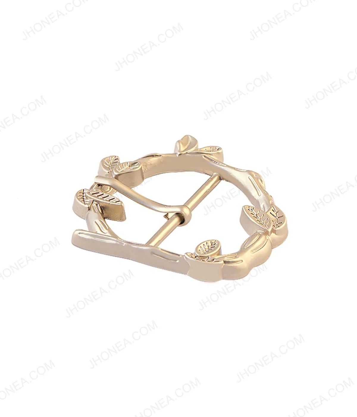 Branches & Leaves Design Designer Prong Belt Buckle