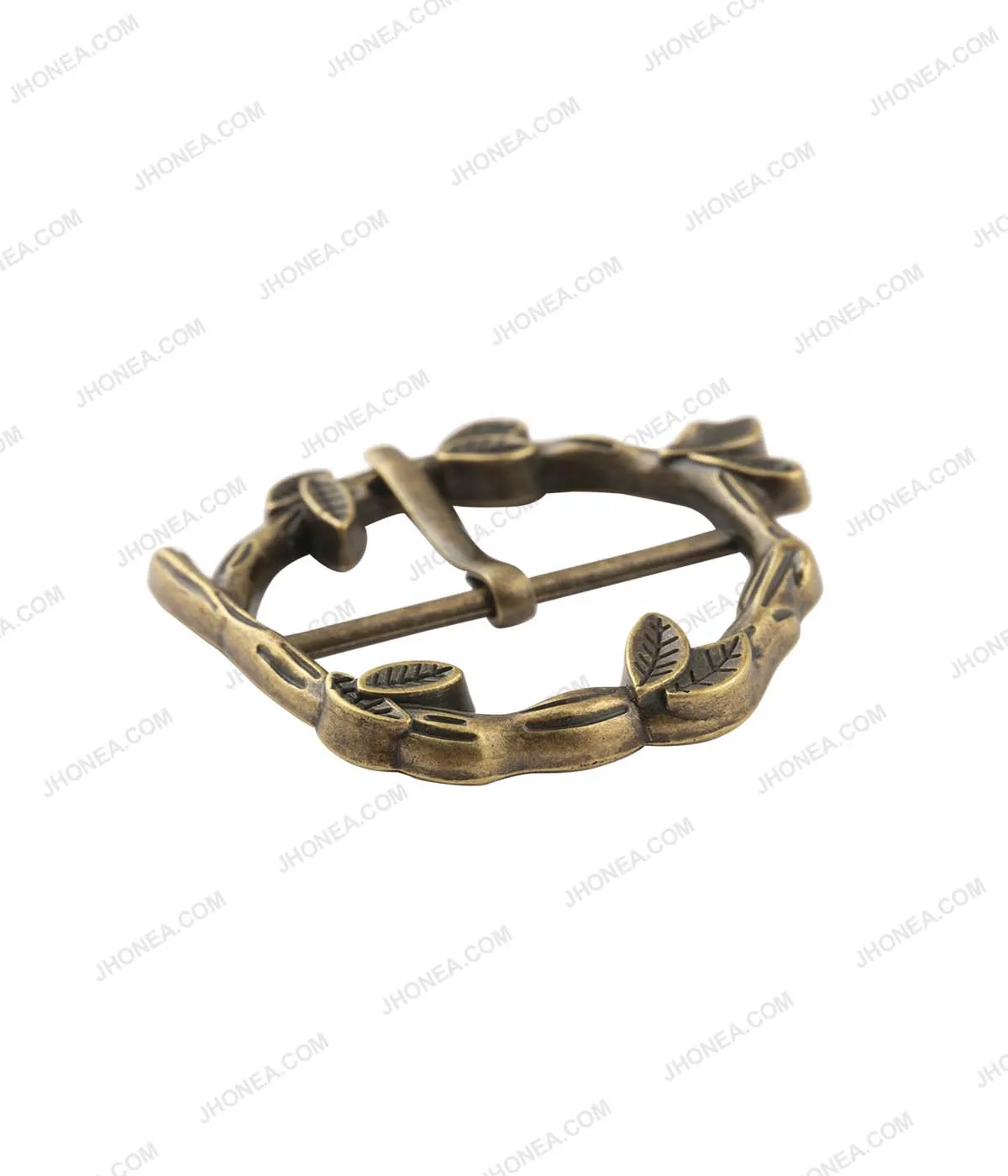 Branches & Leaves Design Designer Prong Belt Buckle
