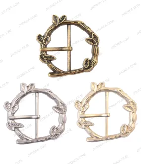 Branches & Leaves Design Designer Prong Belt Buckle