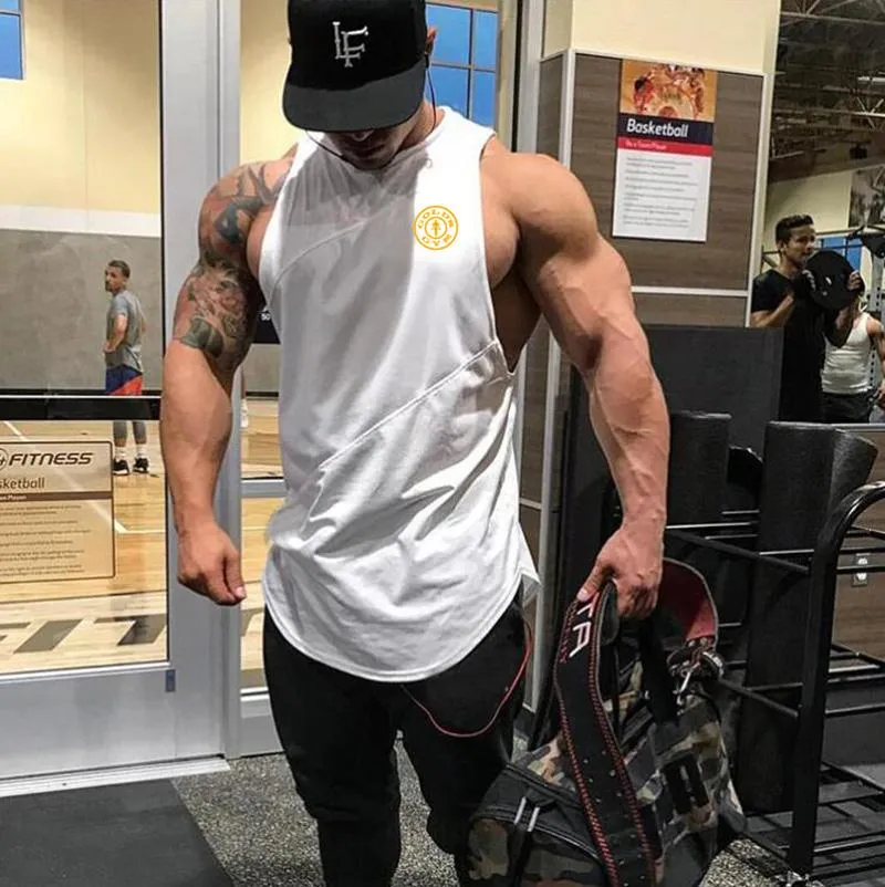 Brand Fitness Clothing Gyms singlets Men Tank Tops Mens Bodybuilding Stringers Tanktop workout golds Sporting Sleeveless T Shirt