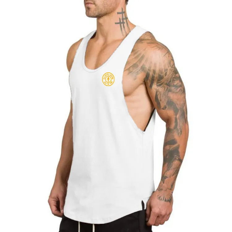 Brand Fitness Clothing Gyms singlets Men Tank Tops Mens Bodybuilding Stringers Tanktop workout golds Sporting Sleeveless T Shirt