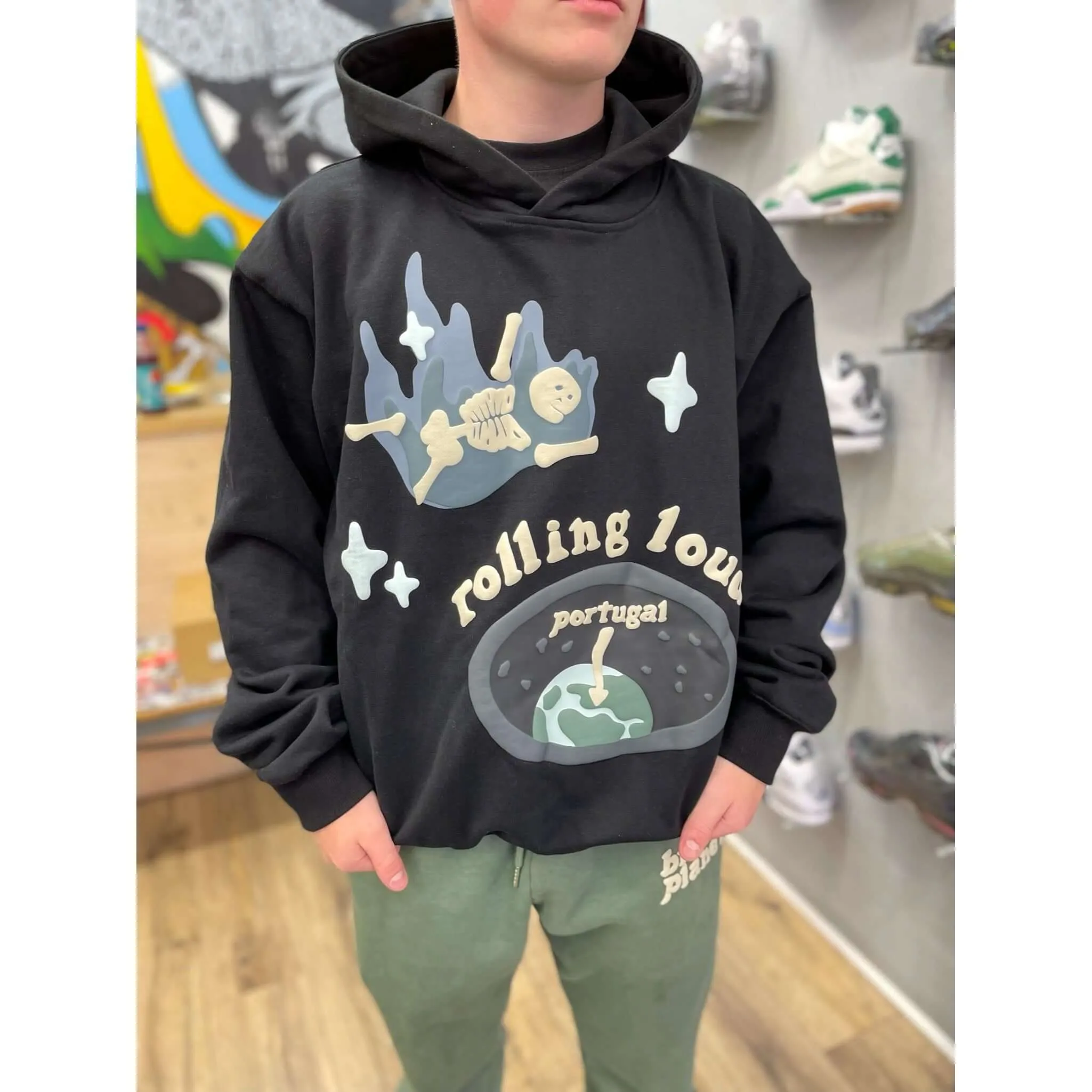 Broken Planet Market x Rolling Loud Portugal (2023) Hoodie Midnight Black