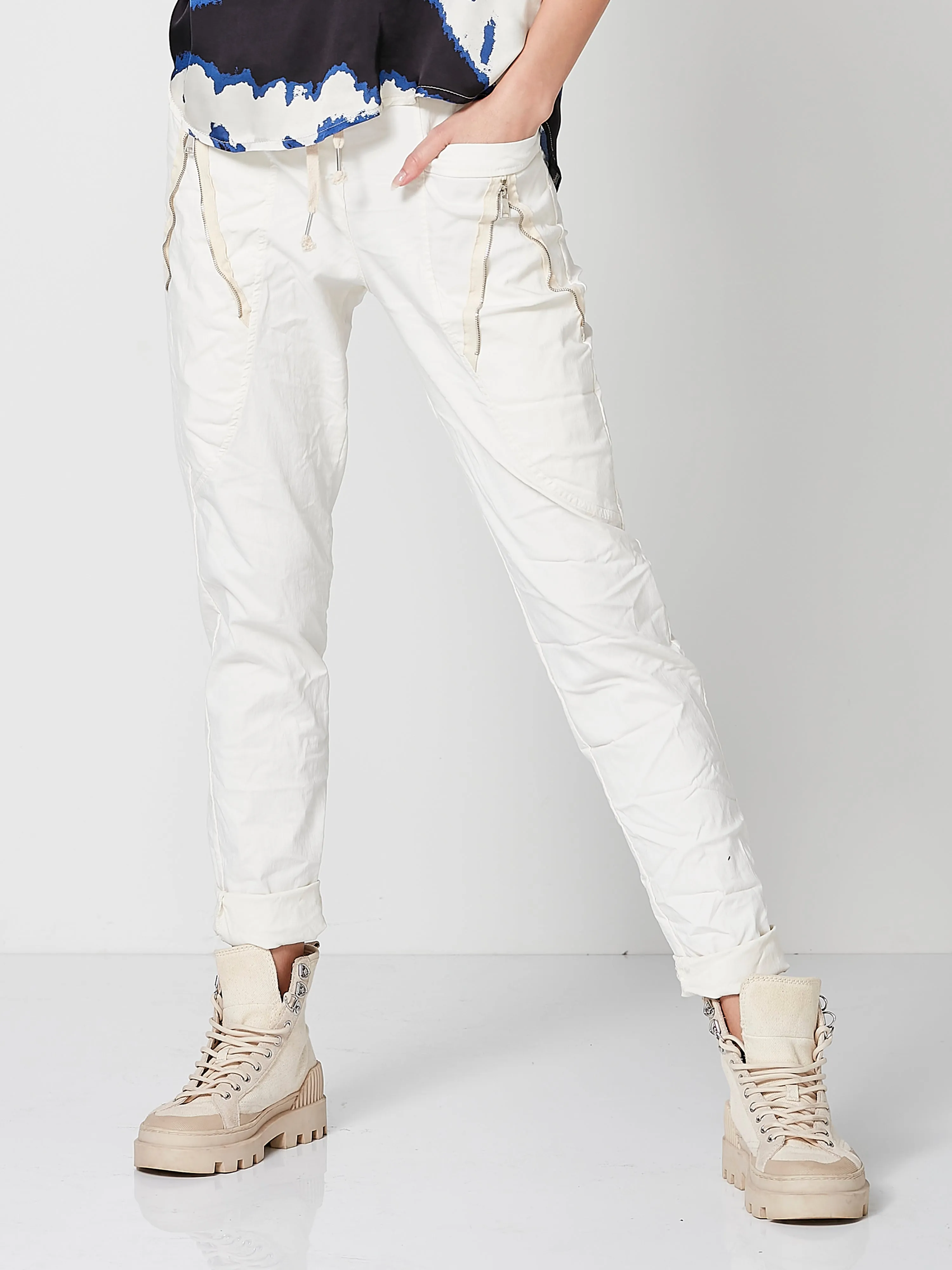 CARMEN baggy trousers - vanilla
