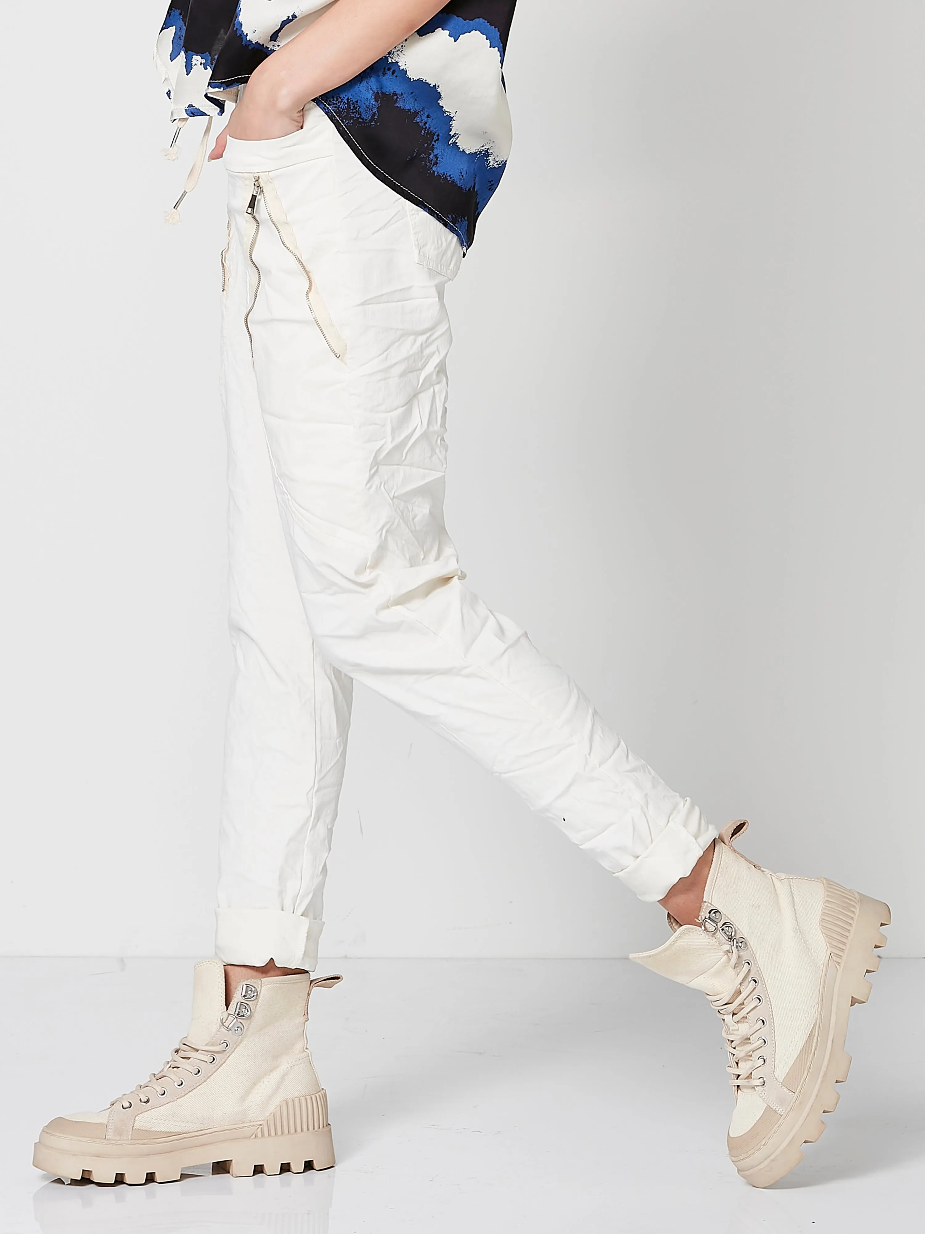 CARMEN baggy trousers - vanilla