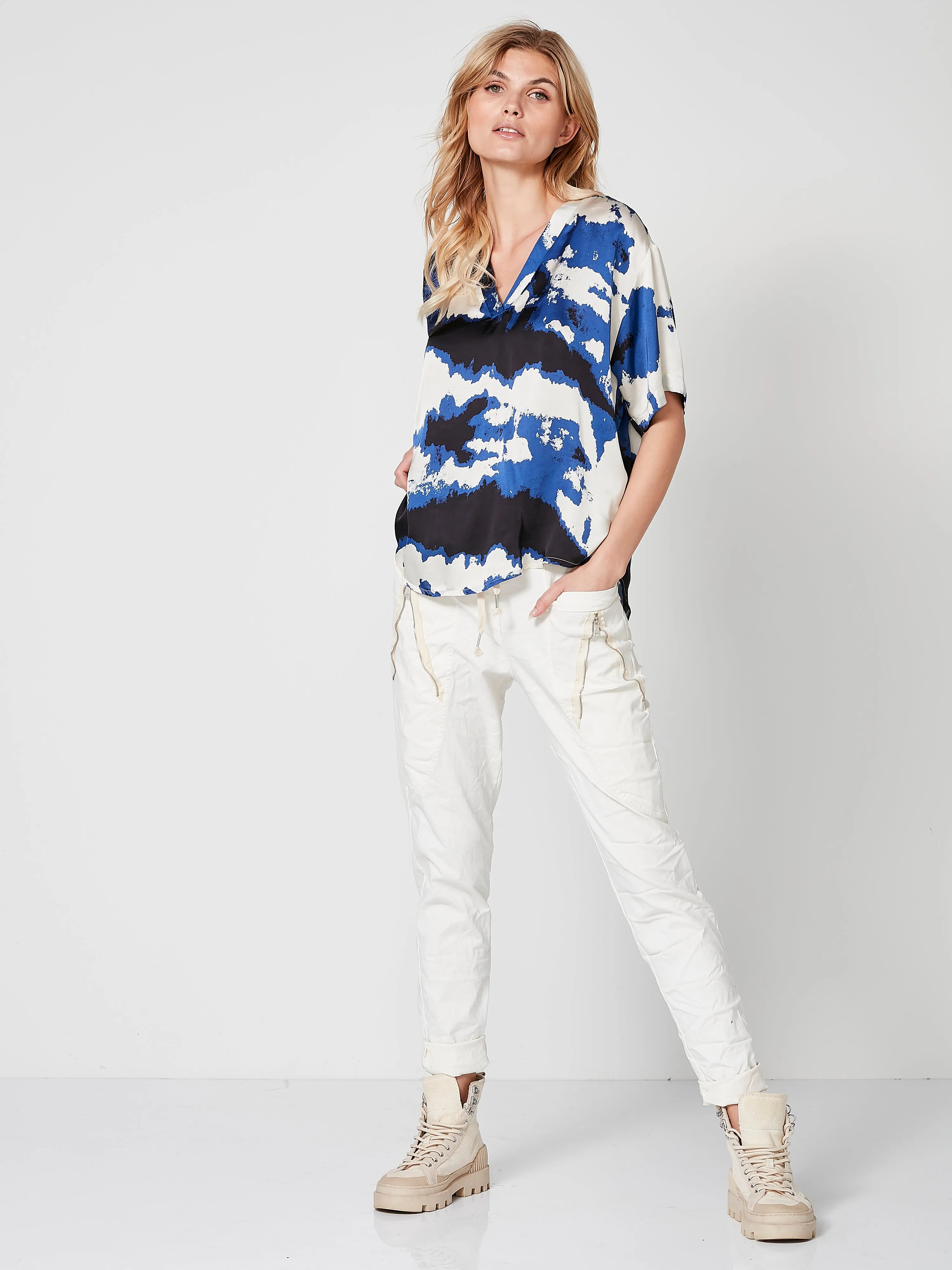 CARMEN baggy trousers - vanilla