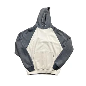 Cream   Grey Represent Blank Hoodie - Large