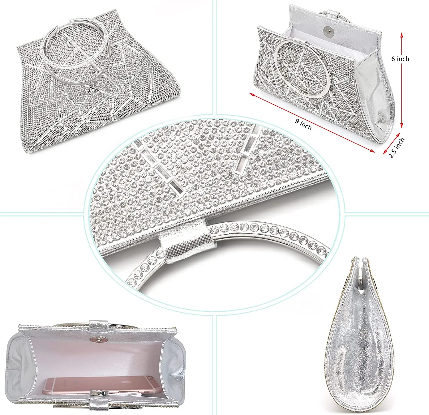 Crystal Clutch Purses