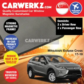 Customised Window Magnetic Sunshades for Mitsubishi Eclipse Cross 2017-2020 1st Generation (GK/ YA) Japan SUV