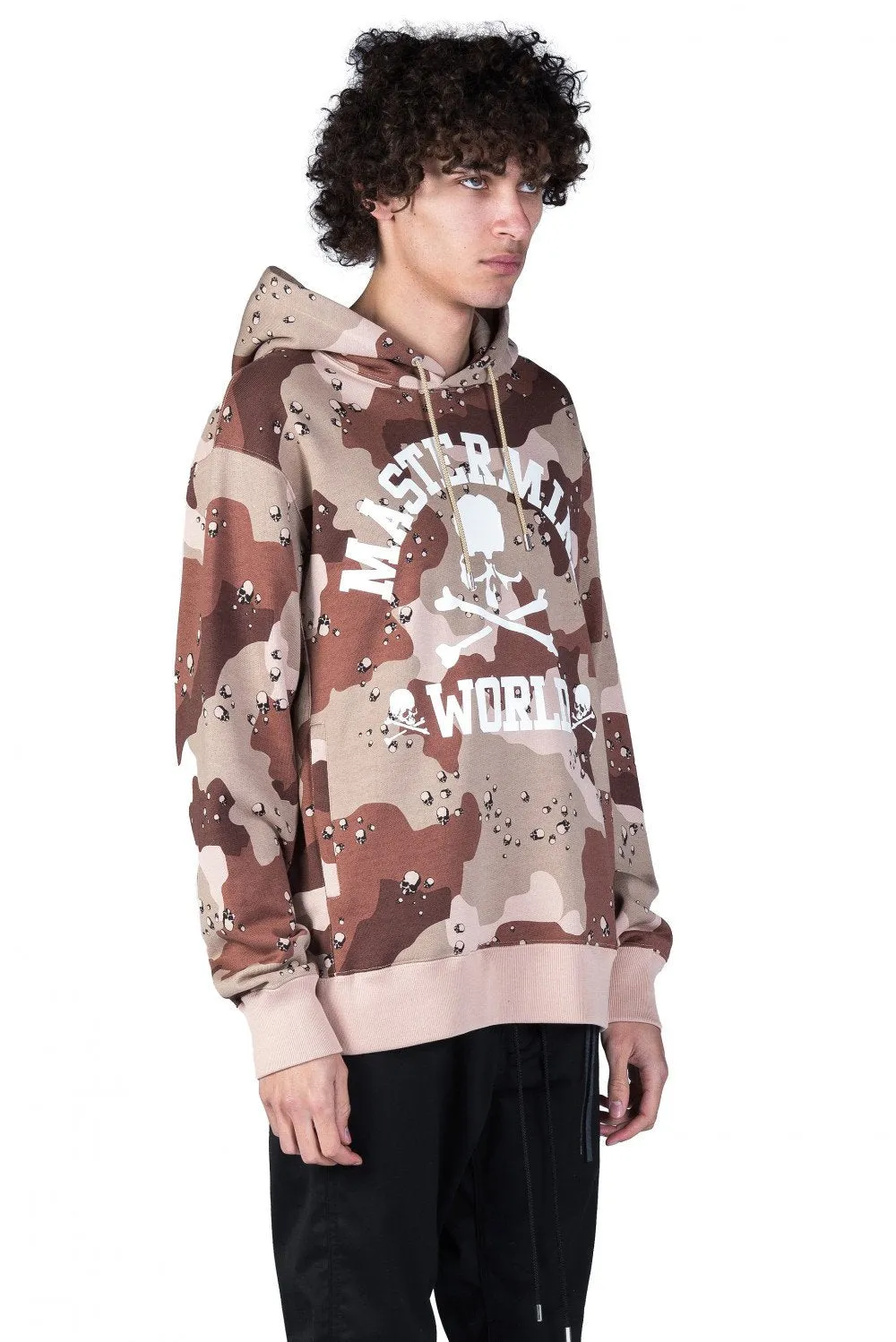 Desert Camo Logo Print Hoodie