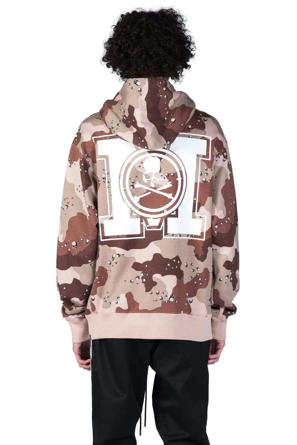 Desert Camo Logo Print Hoodie