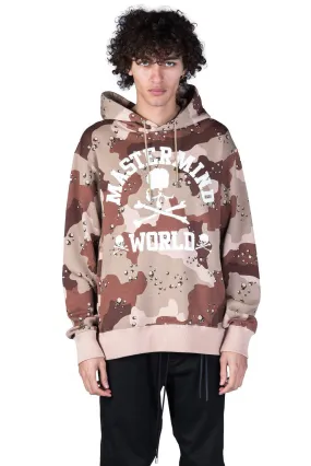 Desert Camo Logo Print Hoodie