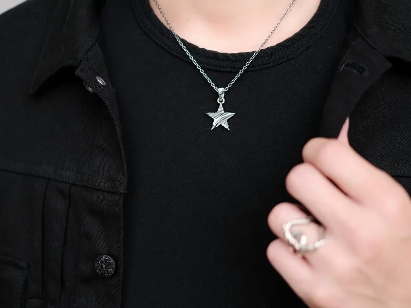 Drape Cut Star Pendant