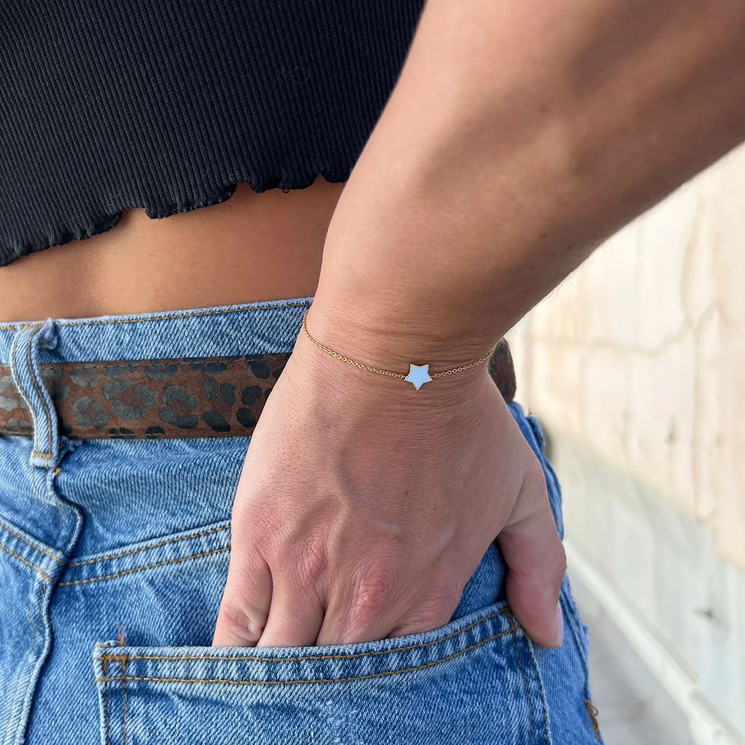 Enamel Star Bracelet