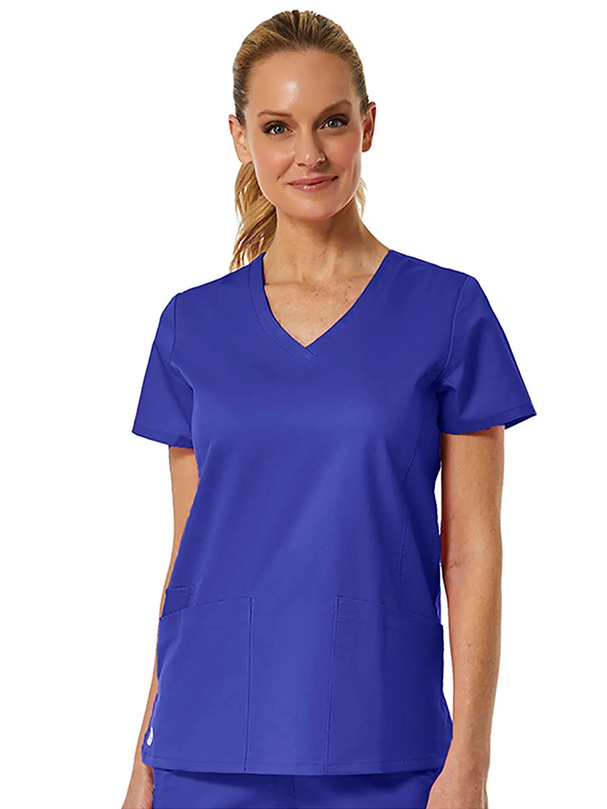 EON - Women's Back Mesh Panel Shaped V-Neck Top