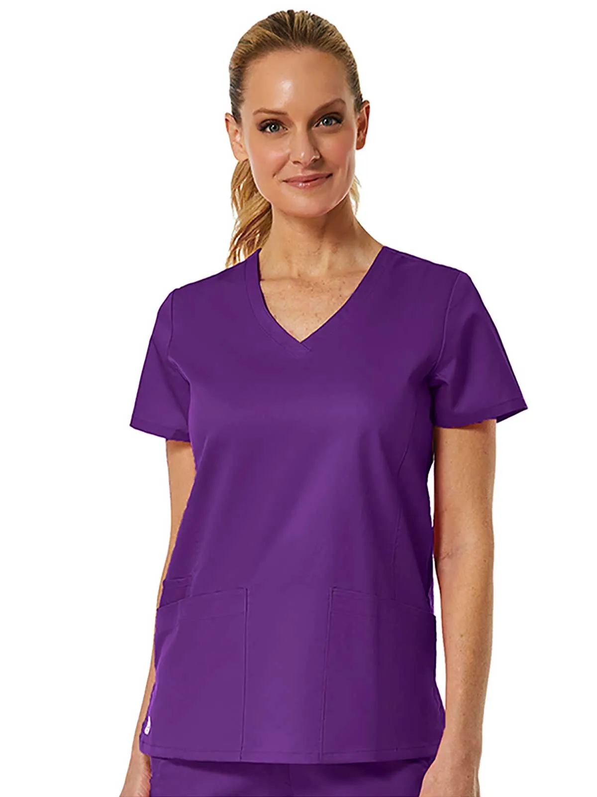 EON - Women's Back Mesh Panel Shaped V-Neck Top