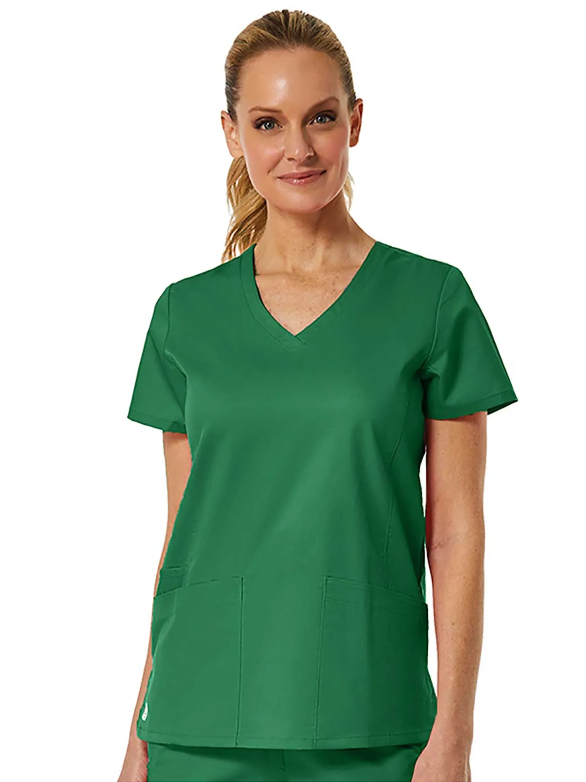 EON - Women's Back Mesh Panel Shaped V-Neck Top