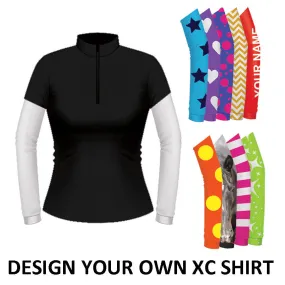 Equetech Womens Custom Cross Country Shirt - Black