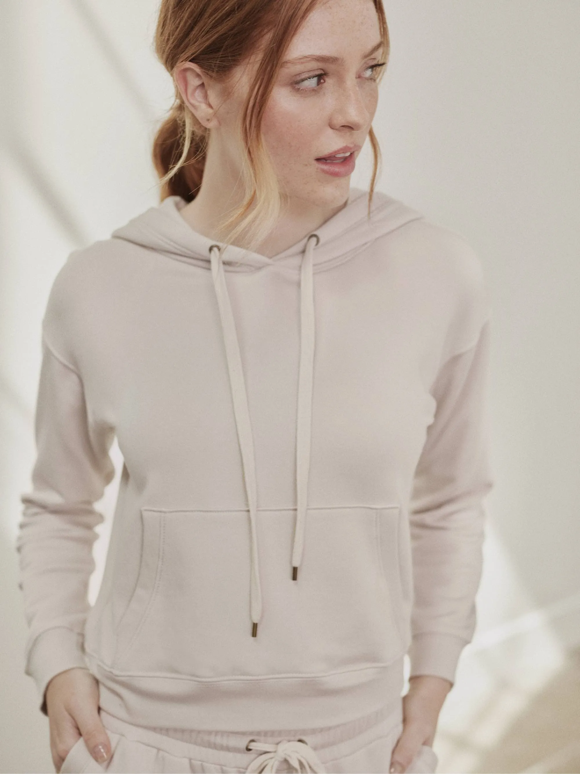 Fleece Cropped Hoodie