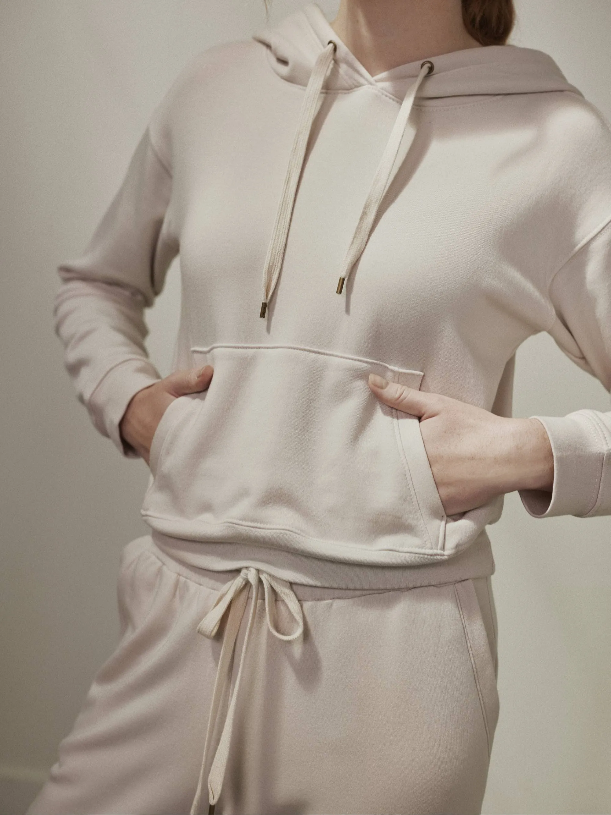 Fleece Cropped Hoodie